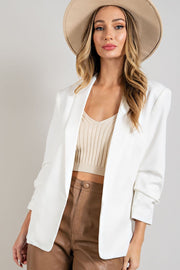Women's Chic and Classic Short Suit Set in White