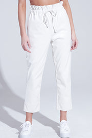 Leather Pants, Pants, White Pants, Bottoms, Capri Pants, All White, Casual