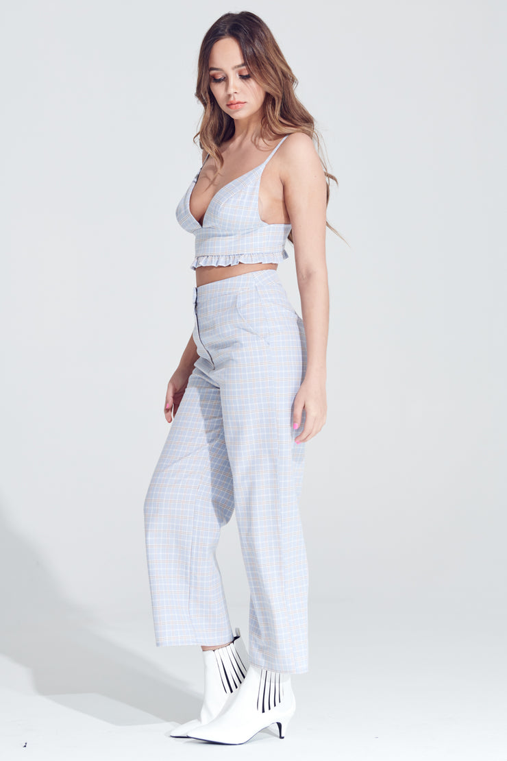 Blogger Style, Sets, Pants Set, Spaghetti Crop, Crop Top, High Waisted Pants, Summer Outfit, Dressy, Matching Outfit, Capri Pants, Trendy, Fashion, Lookbook