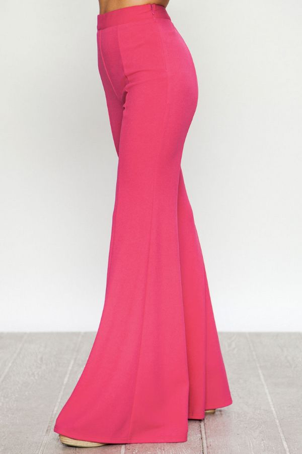 Bell Flare Pants in Hot Pink – HEDGE ELEVEN
