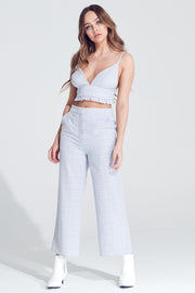 Blogger Style, Sets, Pants Set, Spaghetti Crop, Crop Top, High Waisted Pants, Summer Outfit, Dressy, Matching Outfit, Capri Pants, Trendy, Fashion, Lookbook