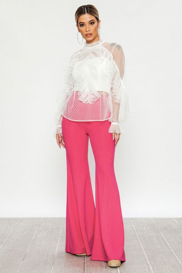 Pink Flare Pants