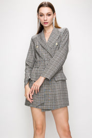 Dress, Plaid, Long Sleeve Dress, Dress with Belt, Classic Dress, Trendy, Fashionable Outfit, Blogger Style Outfit, Cocktail Dress, Club Dress, Wedding Dress
