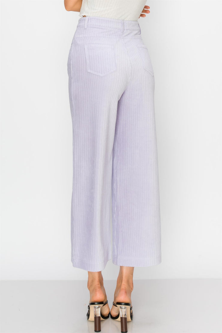 Pants, Capri Pants, High Waisted Pants, Lavender Pants, Purple Pants, Pastel Pants, Classic Pants, Vintage Style Pants, Casual Wear, Corduroy, Pants with Pockets