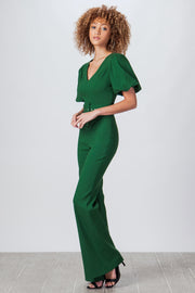 Vintage Style Jumpsuit, V Neck Jumpsuit, Green, Outfit, Costume Gold Outfit, Army Style Outfit, Fall Outfit, Long sleeve, Jumpsuit, Clay, Fashionable Outfit, Casual Jumpsuit, Club Wear, Party Outfit, Wedding, Dinner Outfit