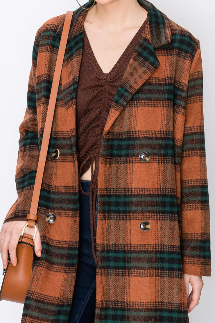 Coat, Classic, Vintage, Blazer, Jacket, Fall Outfit, Casual Wear, Fashion, Botton Down Coat, Outer Wear, Winter Outfit, Fashionable Outfit, Plaid