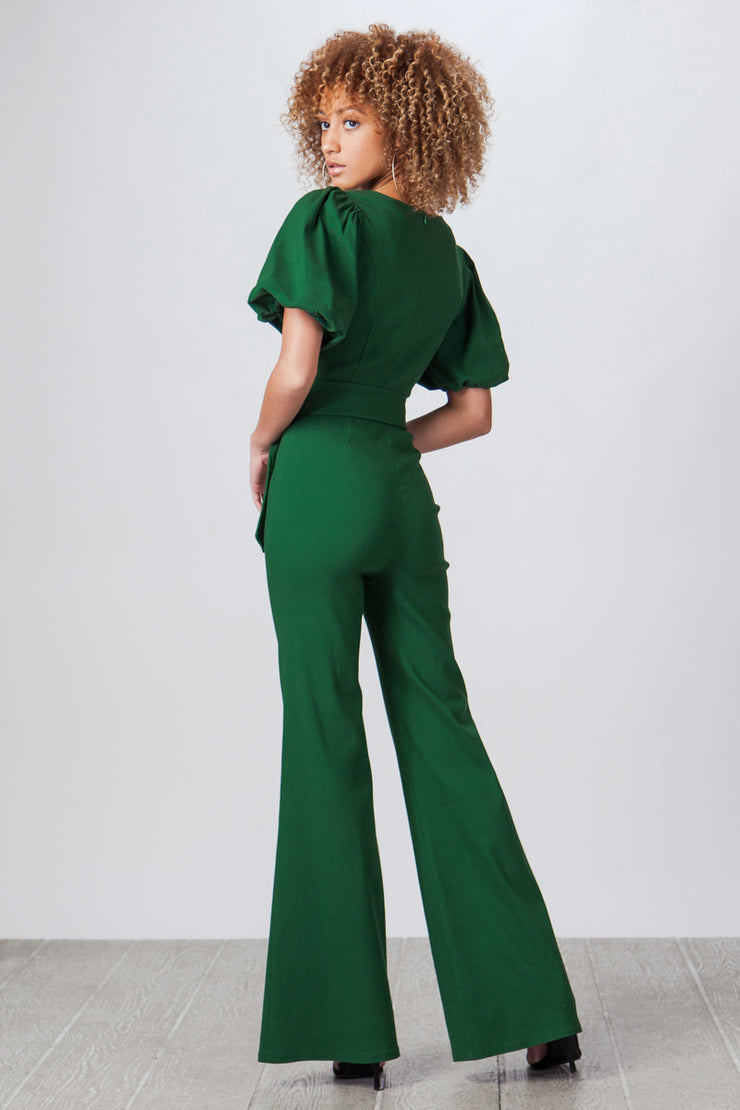 Vintage Style Jumpsuit, V Neck Jumpsuit, Green, Outfit, Costume Gold Outfit, Army Style Outfit, Fall Outfit, Long sleeve, Jumpsuit, Clay, Fashionable Outfit, Casual Jumpsuit, Club Wear, Party Outfit, Wedding, Dinner Outfit