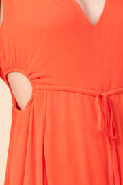 Perfect Dream Sleeveless Jumpsuit in Orange